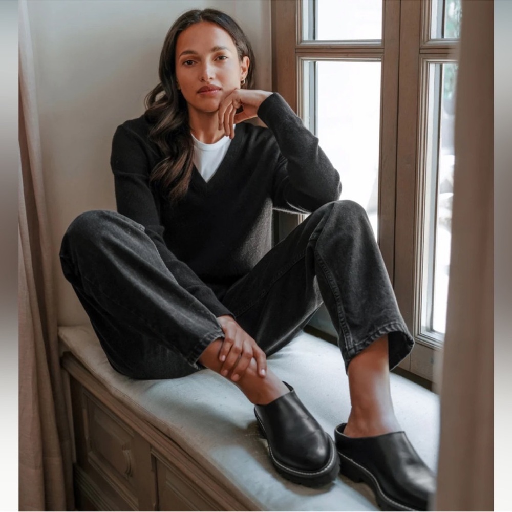 Jenni Kayne Leather Lug Mule
